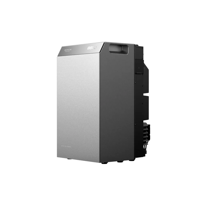 EcoFlow STREAM 5000 thuisbatterij van 5 kWh naast een warmtepomp