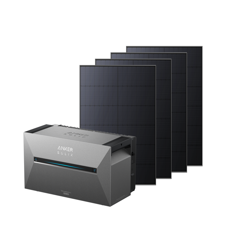 Anker SOLIX Solarbank 3 E2700 Pro + 4 bifaciale zonnepanelen (2.000 W)